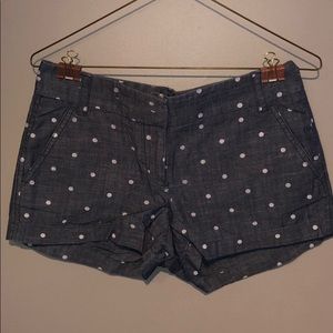 J. Crew Dotted Jean Shorts